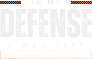 In My Defense I Was Left Unsupervised | Funny Retro Vintage Kids T-Shirt