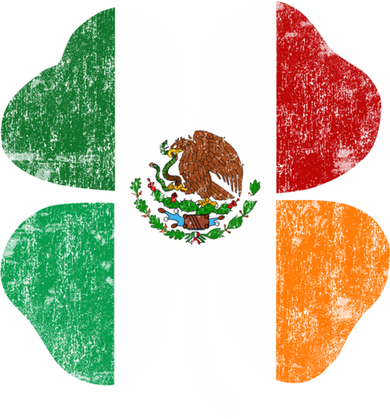 Irish Mexican Flag Ireland Mexico Shamrock St Patricks Day Gift Polo