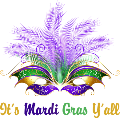 It's Mardi Gras Y'all Festive Party Kids T-Shirt