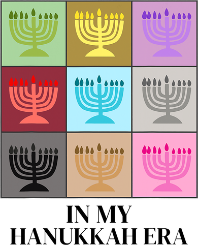 In My Hanukkah Era Ugly Jewish Xmas Funny Christmas Hanukkah Santa Hat