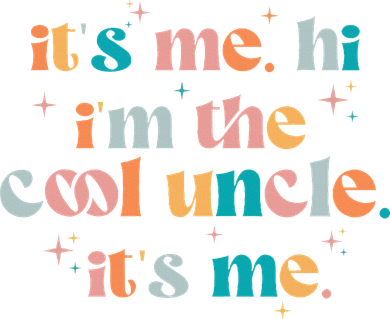 Its Me Hi Im The Cool Uncle Its Me Groovy Family Matching Coaster