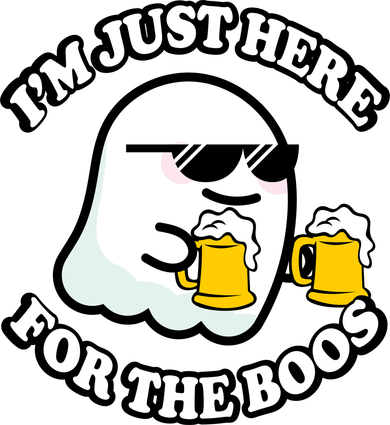 Here For The Boos Funny Halloween Party Kids Long Sleeve Shirt