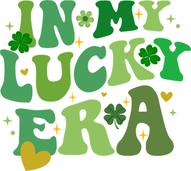 In My Lucky Era St Patricks Day Shamrock Doggie Tank