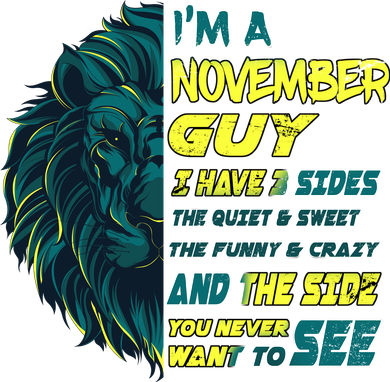November Birthday Guy Has 3 Sides Sweet Funny Crazy  Women's Hoodie