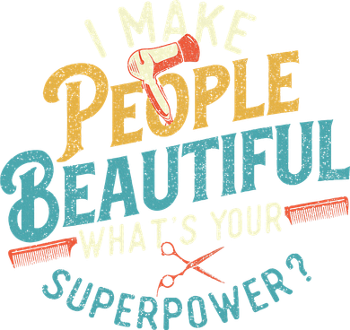 I Make People Beautiful Hairdresser Hairstylist Hair Salon Toddler Sweatshirt