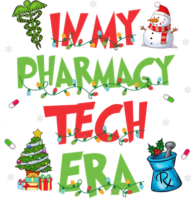 In My Pharmacy Tech Era Christmas Pharmacy Technician Gift Button