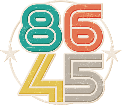 Retro 86 45 Impeach Trump T-Shirt