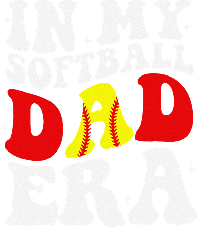 In My Softball Dad Era Softball Dad Tote Bag