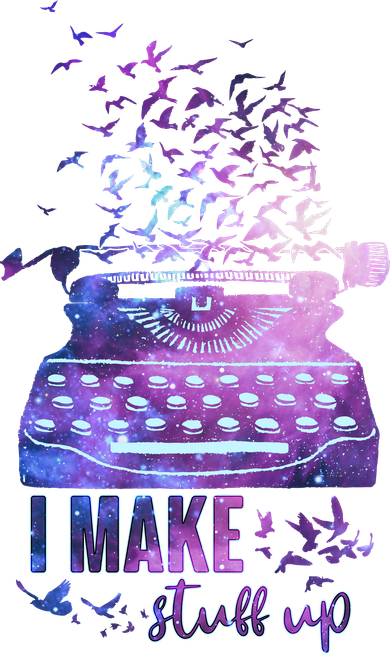 I Make Stuff Up Typewriter Kids T-Shirt