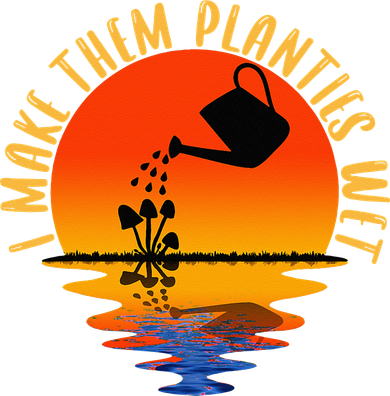 I Make Them Planties Wet Funny Gardening Gardener Joke Women's Long Sleeve Shirt