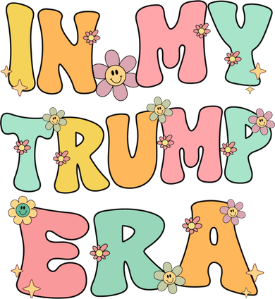 In My Trump Era Retro Groovy Trump 2024 Election Gift Kids Sweatshirt