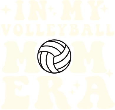 In My Volleyball Mom Era Toddler Hoodie