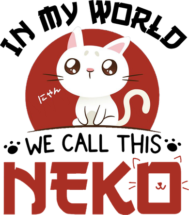 In My World We Call This Neko Golf Towel
