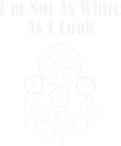 I'm Not As White As I Look Native American Kids Long Sleeve Shirt