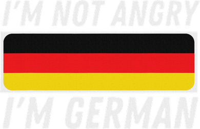 IM Not Angry IM German Germany Flag German American Doggie Tank