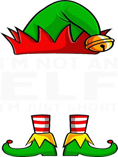 I'm Not An Elf Im Just Short Funny Christmas Matching Family Doggie Tank