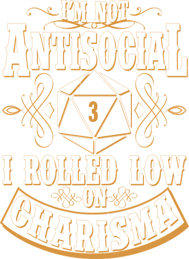 Vintage I'm Not Antisocial I Rolled Low On Charisma Baby Bodysuit