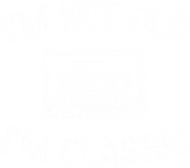 I'm Not Old I'm Classic Funny Birthday Retro Cassette Tape Funny Gift Kids Hoodie