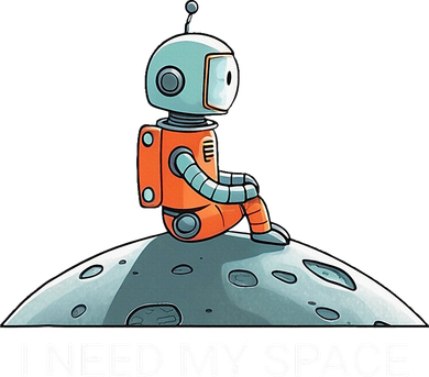 I Need Space Graphic Saying Tank Top
