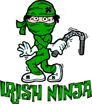 Irish Ninja St. Patricks Day Funny Coaster