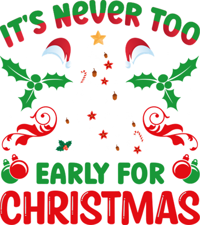 ItS Never Too Early For Christmas Mousepad