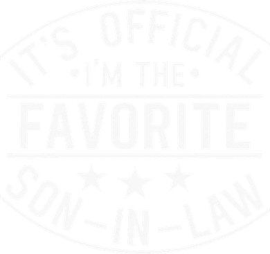 It's Official I'm the Favorite Son in Law Family Matching Coaster