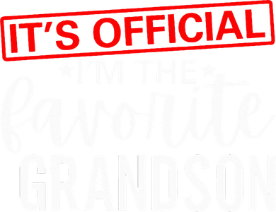 It's O.fficial I'm The Favorite Grandson Gifts Grandpa  Toddler Hoodie