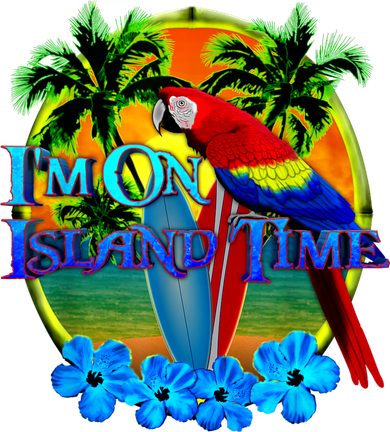 Im On Island Time Tropical Beach Golf Towel