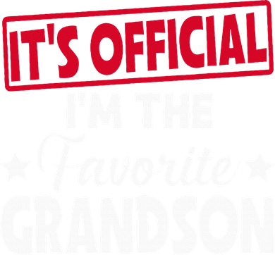 It's O.fficial I'm The Favorite Grandson Funny  Toddler Hoodie