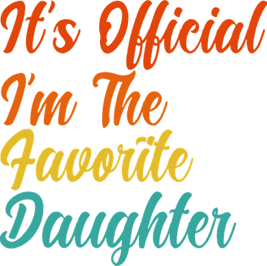 It's O.fficial I'm The Favorite Daughter Funny Family Sayings Women's Dry Zone Grid Polo