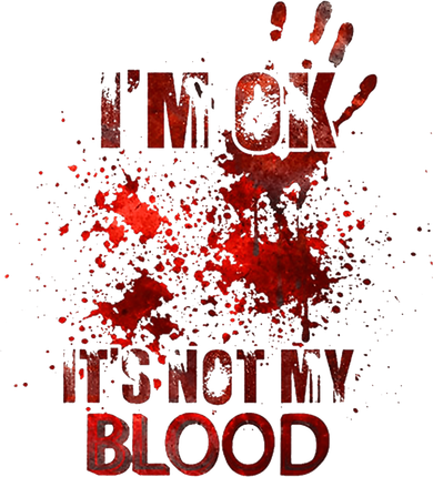 Im Ok Its Not My Blood Halloween Costume Toddler Long Sleeve