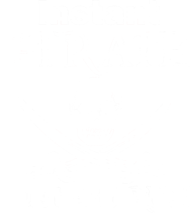 Instant Pirate Just Add Rum Skull Crosswords Bucket Hat