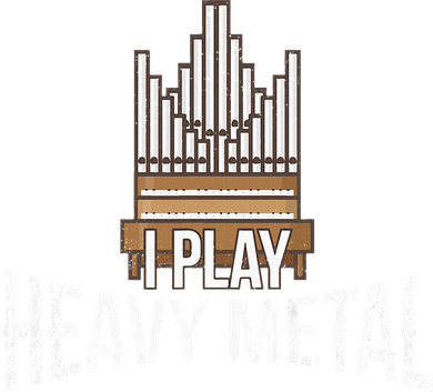 I Play Heavy Metal Church Organist Pipe Organ Player Kids T-Shirt