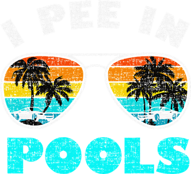 I Pee In Pools Sunglasses Summer Vacation Swimming Women's Sweatshirt