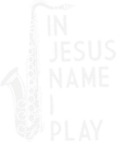 I Play In The Name Of Jesus Saxophone Christian Musician Coaster
