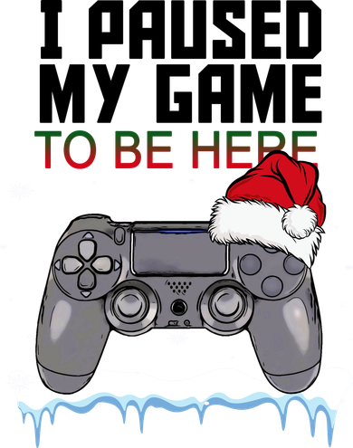 I Paused My Game To Be Here Christmas Gamer Coaster