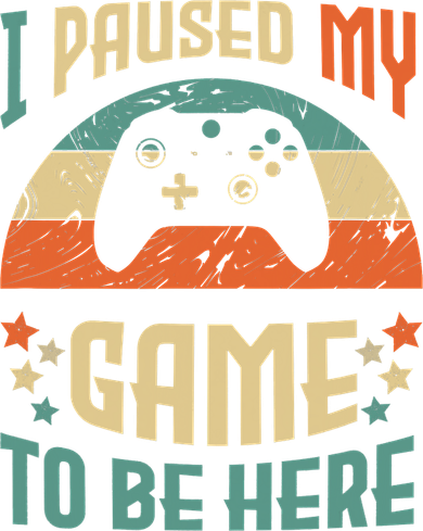 I Paused My Game To Be Here Funny Gamer Retro Vintage Coaster