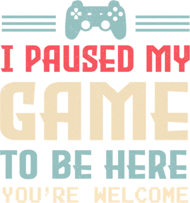 I Paused My Game To Be Here YouRe Welcome Retro Gamer Gift Women's Hoodie