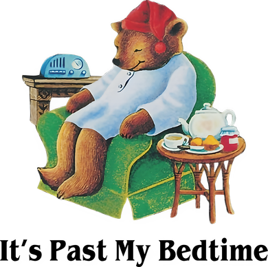ItS Past My Bedtime Funny Bear Lover Gifts Golf Towel