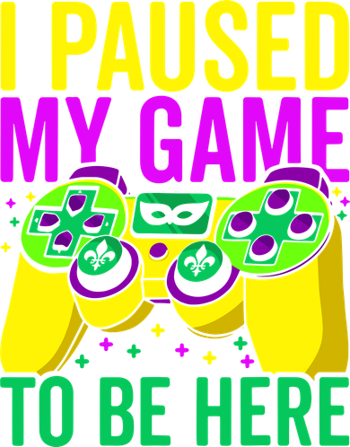I Paused My Game To Be Here Video Game Beads Mardi Gras Toddler Hoodie