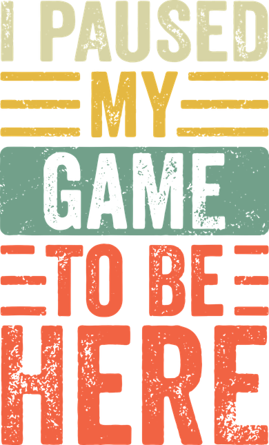 I Paused My Game To Be Here, Funny Retro Vintage Video Gamer Kids Hoodie