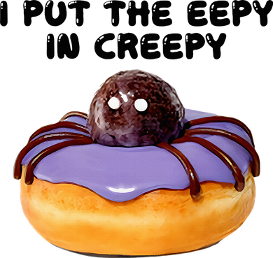 I Put The Eepy In Creepy Spider Donut Cake Halloween Toddler Long Sleeve