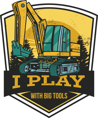 I Play With Big Tools Excavator Kids T-Shirt