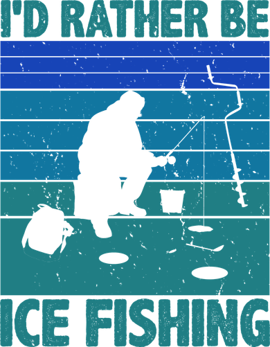 I'd Rather Be Ice Fishing Hobby Retro Gift Tumbler