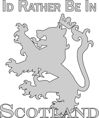 Id Rather Be In Scotland Button