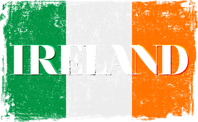 Ireland Grunge Flag Golf Towel