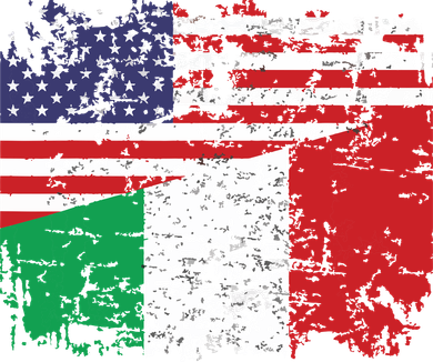 ITALIAN ROOTS Half American Flag USA ITALY FLAG Doggie Tank