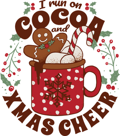 I Run On Cocoa And Xmas Cheer Holiday Christmas Beanie