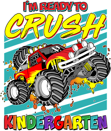 I'm Ready To Crush Kindergarten Monster Truck Women's Long Sleeve Shirt