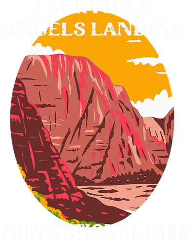 I Survived Angels Landing Hike Zion National Park Utah Mousepad